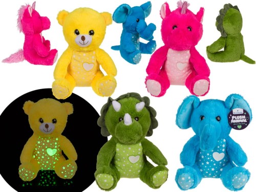 Pluszaki Świecące w Ciemności Maskotki różne wzory Zwierzęta  (1).jpg