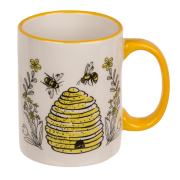 Kubek Ceramiczny Pszczółki z Ulem i kwiatkami Słodki prezent 250ml  (1).png