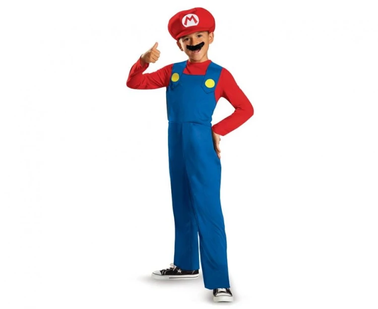 Strój Mario Classic Nintendo licencja Przebranie Kostium rozm.L (10-12 lat)