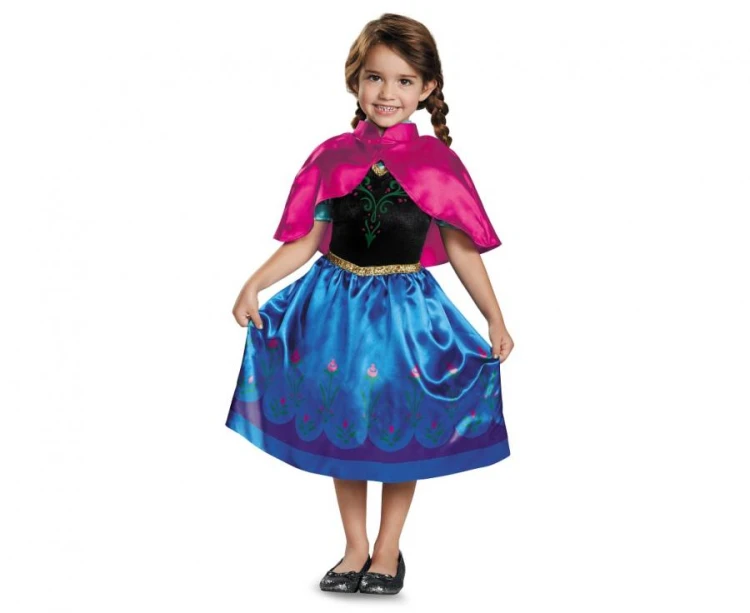 Strój Przebranie Kostium Anna Travelling Classic Frozen rozm. M (7-8 lat)