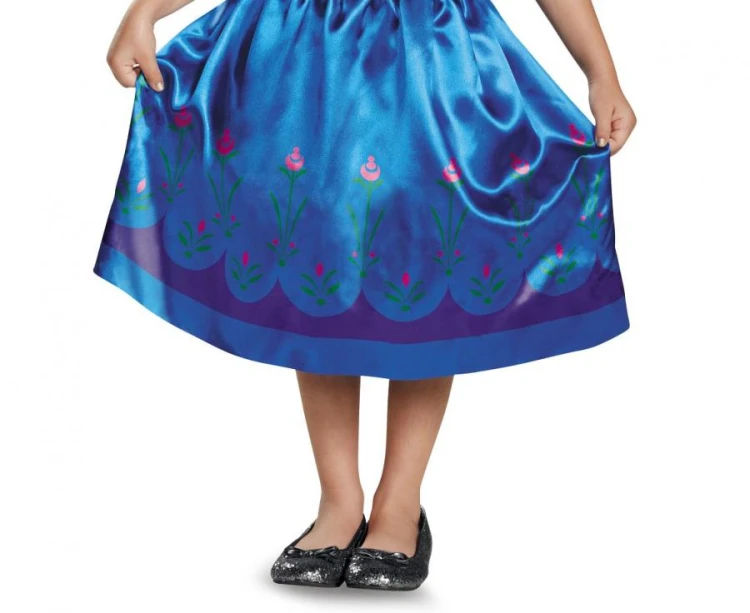 Strój Przebranie Kostium Anna Travelling Classic Frozen rozm. M (7-8 lat)