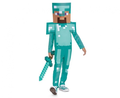 Strój Przebranie Kostium Steve Diamond Minecraft licencja rozm.XS (3-4 lat)