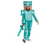 Strój Przebranie Kostium Steve Diamond Minecraft licencja rozm.S (4-6 lat)
