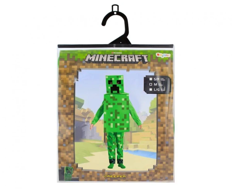 Strój Przebranie Kostium Creeper Fancy Minecraft licencja rozm. M (7-8 lat)