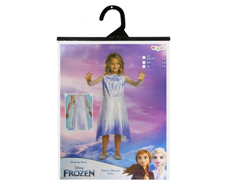 Strój Przebranie Kostium Elsa Snow Queen Basic Frozen 2 rozm. S (5-6 lat)