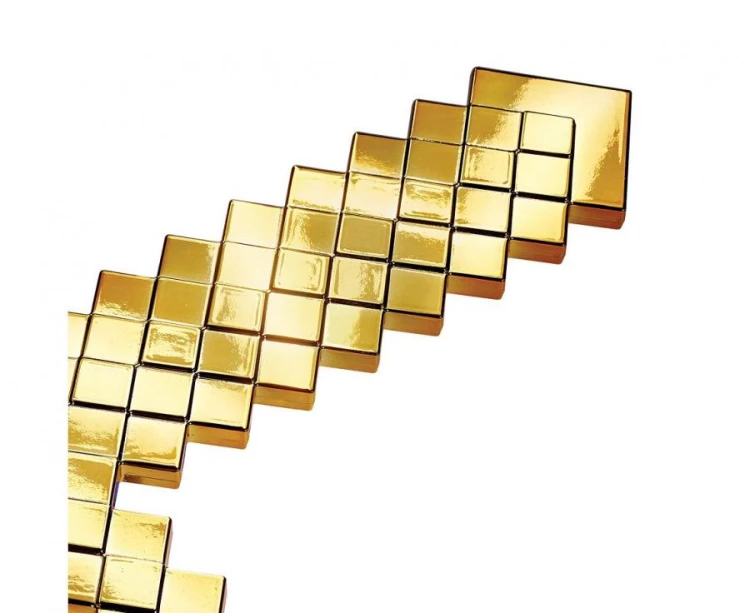 Kilof Minecraft (licencja) złoty Element Stroju Przebrania