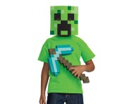 Zestaw Minecraft Przebranie Strój Kostium (kilof, maska) rozm. uniwersalny