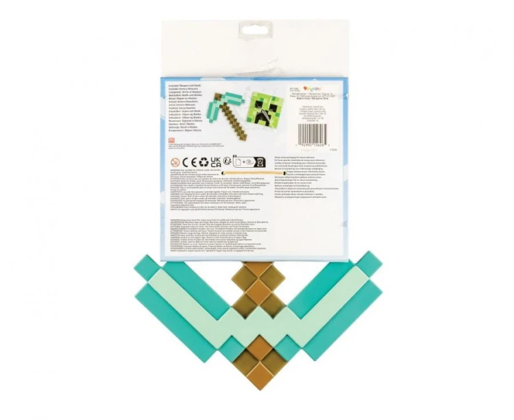 Zestaw Minecraft Przebranie Strój Kostium (kilof, maska) rozm. uniwersalny