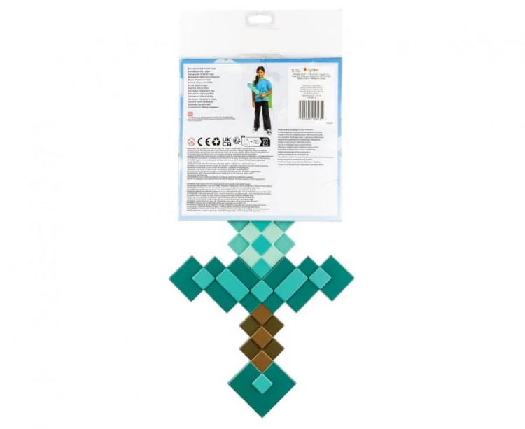 Zestaw Minecraft Przebranie Strój Kostium miecz, peleryna rozm. uniwersalny