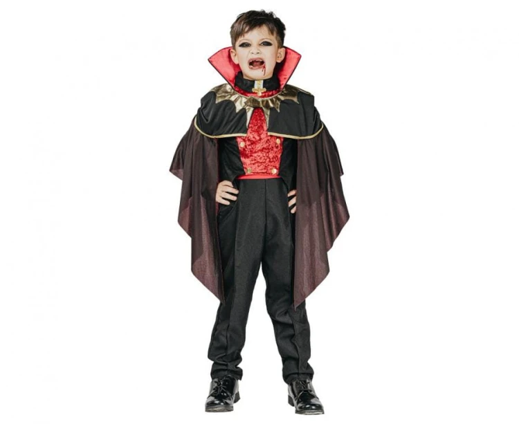 Zestaw dla dzieci Gotycki Wampir Przebranie Strój Kostium rozm. 120/130 cm