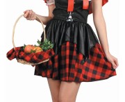 Zestaw dla dorosłych Niegrzeczny Sexy Czerwony Kapturek Sukienka rozm. M