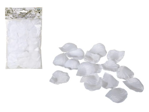 PŁATKI RÓŻY BIAŁE SZTUCZNE RÓŻE 150 SZT ŚLUB WESELE