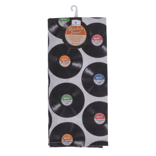 Kuchenny Ręcznik Winylowe Płyty Retro Winyle Kuchni Muzyka Melomana  (1).png