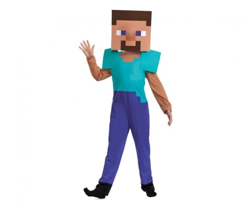 Strój Steve Minecraft Przebranie Kostium Strój (licencja) rozm. S (4-6 lat)