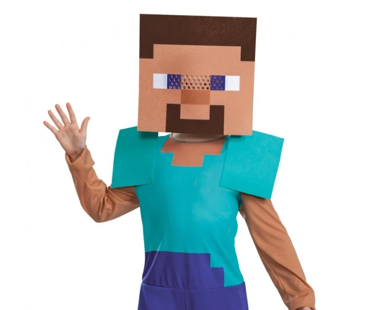 Strój Steve Minecraft Przebranie Kostium Strój (licencja) rozm. M (7-8 lat)