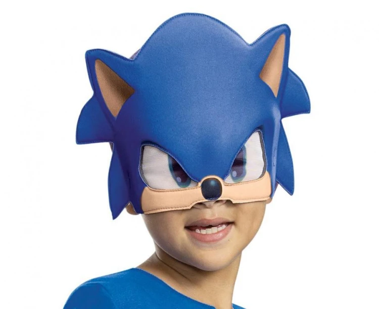 Strój Sonic Basic Przebranie Kostium Kombinezon z maską  rozm. L (10-12 lat)