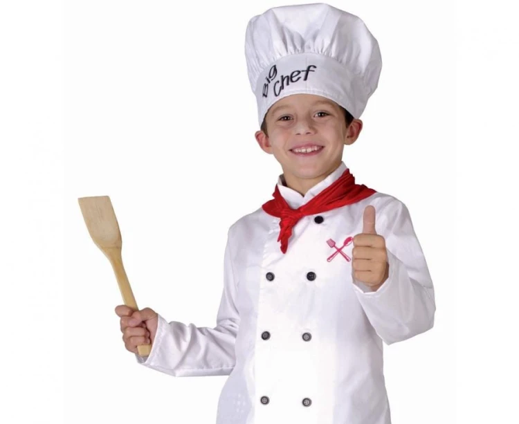 Zestaw dla dzieci Kucharz Przebranie Kostium Strój rozm.110/120 cm