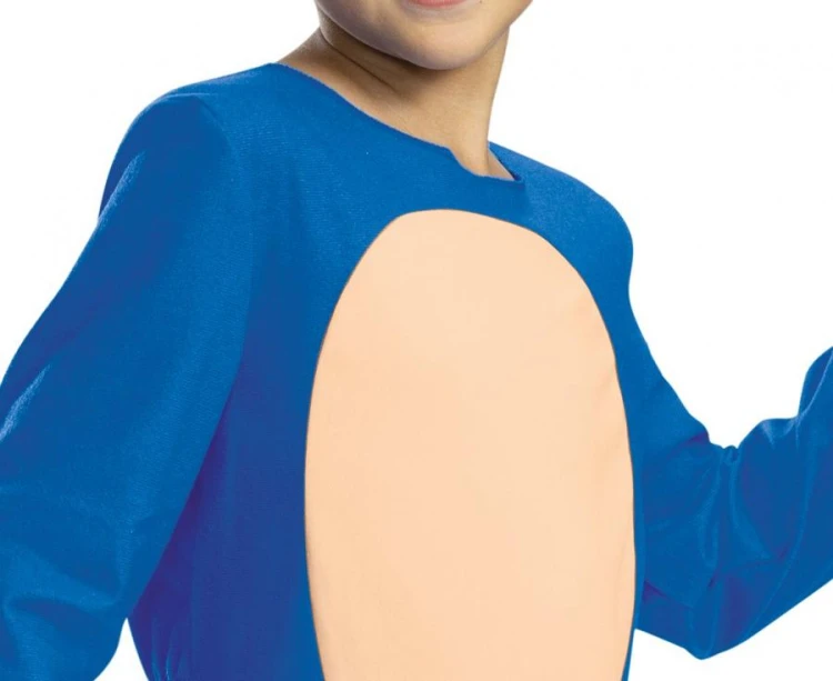 Strój Sonic Basic Przebranie Kostium Kombinezon z maską  rozm. S (4-6 lat)