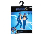 Strój Sonic Basic Przebranie Kostium Kombinezon z maską  rozm. S (4-6 lat)