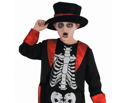 Zestaw dla dzieci Elegancki Kościotrup Przebranie Strój rozm. 110/120 cm