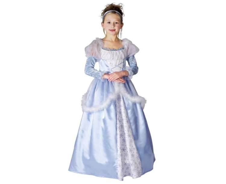Zestaw dla dzieci Mroźna Księżniczka Przebranie Strój rozm. 130/140 cm