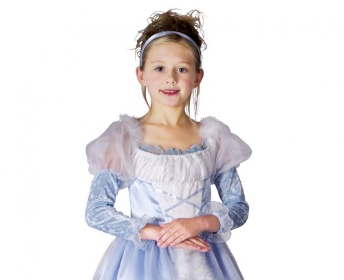 Zestaw dla dzieci Mroźna Księżniczka Przebranie Strój rozm. 110/120 cm