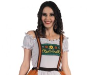 Zestaw dla dorosłych Pomarańczowa Bawarka spódnica na szelkach rozm. M