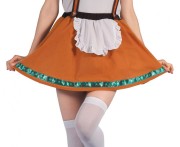 Zestaw dla dorosłych Pomarańczowa Bawarka spódnica na szelkach rozm. S