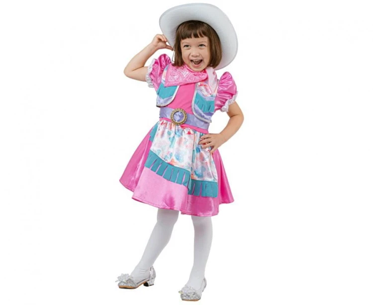 Zestaw dla dzieci Elegancka Kowbojka Przebranie Strój rozm. 92/104 cm