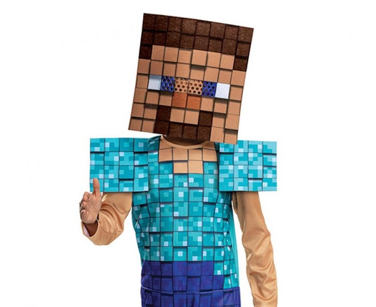 Strój Steve Plus Minecraft Przebranie Kostium rozm. M (7-8 lat) licencja