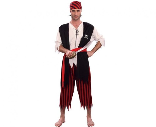 Zestaw dla dorosłych Karaibski Pirat Przebranie Strój Kostium rozm. 56