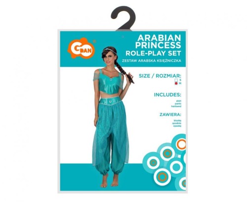Zestaw dla dorosłych Arabska Księżniczka Przebranie Strój Kostium rozm. M