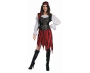 Zestaw dla dorosłych Klasyczna Piratka Przebranie Strój Kostium, rozm. S