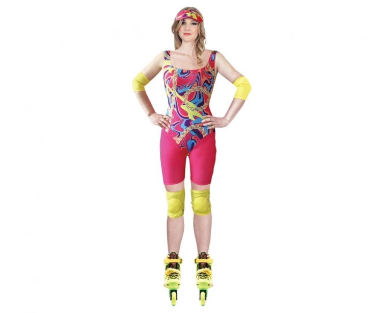 Zestaw dla dorosłych Rolkarka Lata 80' Przebranie Strój Kostium rozm. M