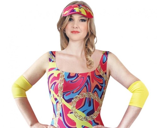 Zestaw dla dorosłych Rolkarka Lata 80' Przebranie Strój Kostium rozm. S