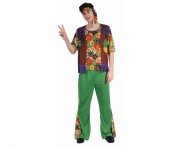 Zestaw dla dorosłych Kolorowy Hipis Przebranie Strój Kostium rozm. 52