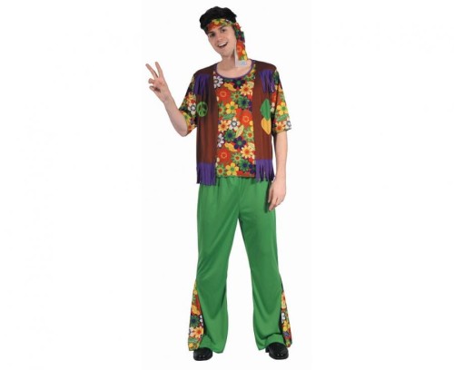 Zestaw dla dorosłych Kolorowy Hipis Przebranie Strój Kostium rozm. 56