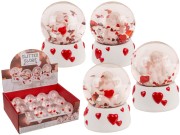 Kula Śnieżna z Brokatem Aniołek z Sercem Dekoracja do potrząsania mix  (1).jpg