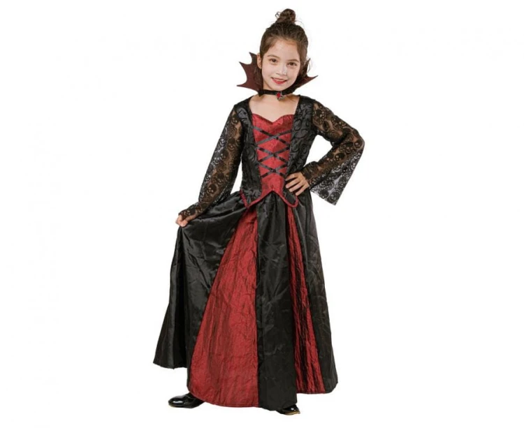 Zestaw dla dzieci Gotycka Wampirzyca Przebranie Strój rozm. 110/120 cm