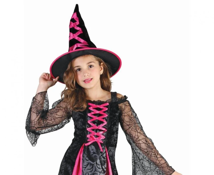 Zestaw dla dzieci Purpurowa Czarownica Przebranie Strój rozm. 120/130 cm