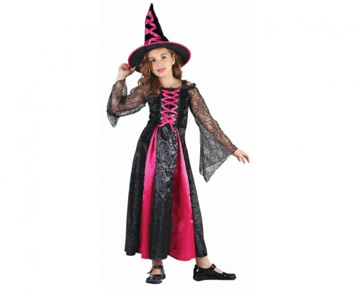 Zestaw dla dzieci Purpurowa Czarownica Przebranie Strój rozm. 130/140 cm