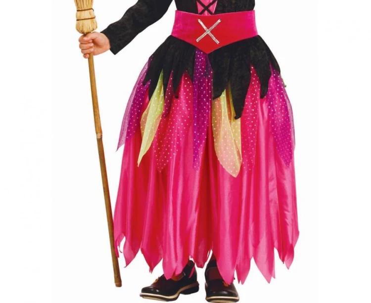 Zestaw dla dzieci Purpurowa Czarownica Przebranie Strój rozm. 130/140 cm