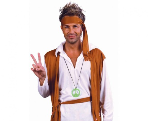 Zestaw dla dorosłych Hipis Przebranie Strój Kostium rozm. 52