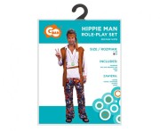 Zestaw dla dorosłych Hipis Przebranie Strój Kostium rozm. 56