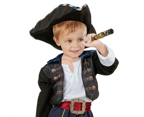 Zestaw dla dzieci Kapitan Pirat Przebranie Strój Kostium rozm. 92/104 cm