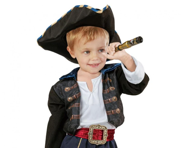 Zestaw dla dzieci Kapitan Pirat Przebranie Strój Kostium rozm. 92/104 cm