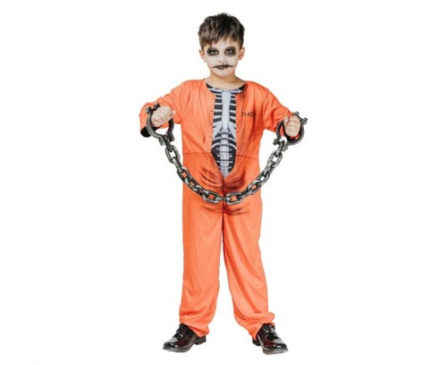 Strój dla dzieci Więzienny Kościotrup dwustronny kombinezon 110/120 cm