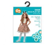 Zestaw dla dzieci Jelonek sukienka Przebranie Strój Kostium rozm 110/120 cm