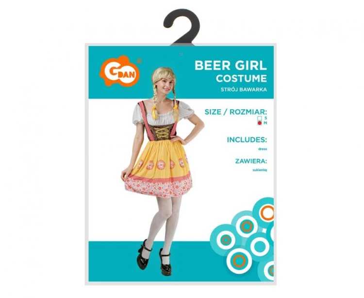 Strój dla dorosłych Bawarka sukienka Przebranie Strój Kostium rozm. M