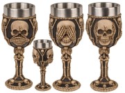 Kielich Czaszka wkład ze stali nierdzewnej Nie mów nie widź nie słuchaj zła  (1).jpg